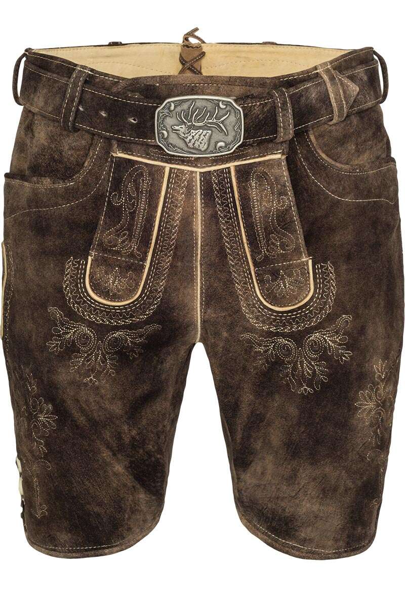 Kurze Trachten Lederhose trffelbraun Bild 2