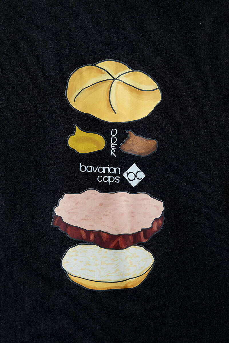Herren Sweater 'Bavarian Burger' vintage black Bild 2