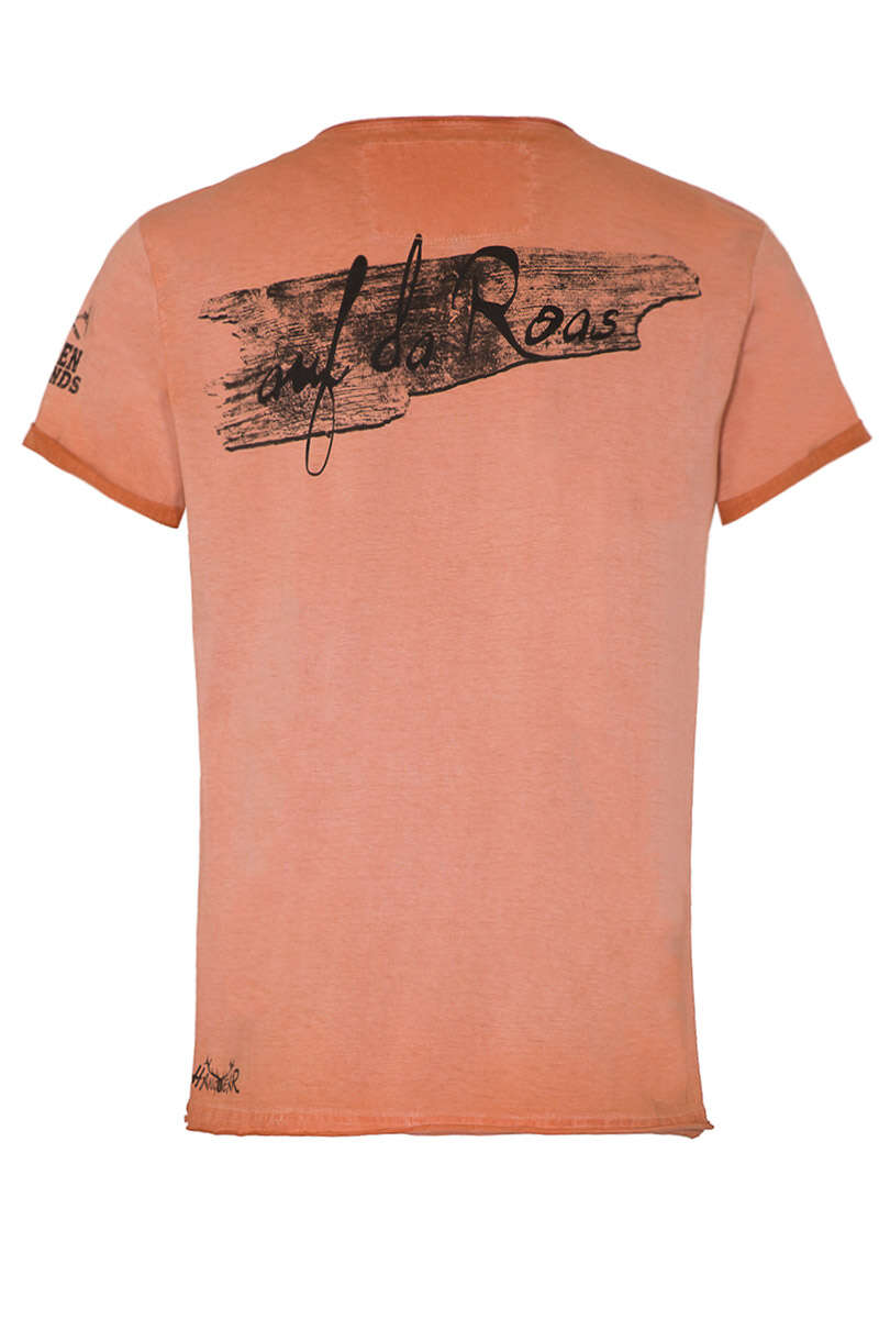 Herren T-Shirt 'Alpenbiker' orange Bild 2