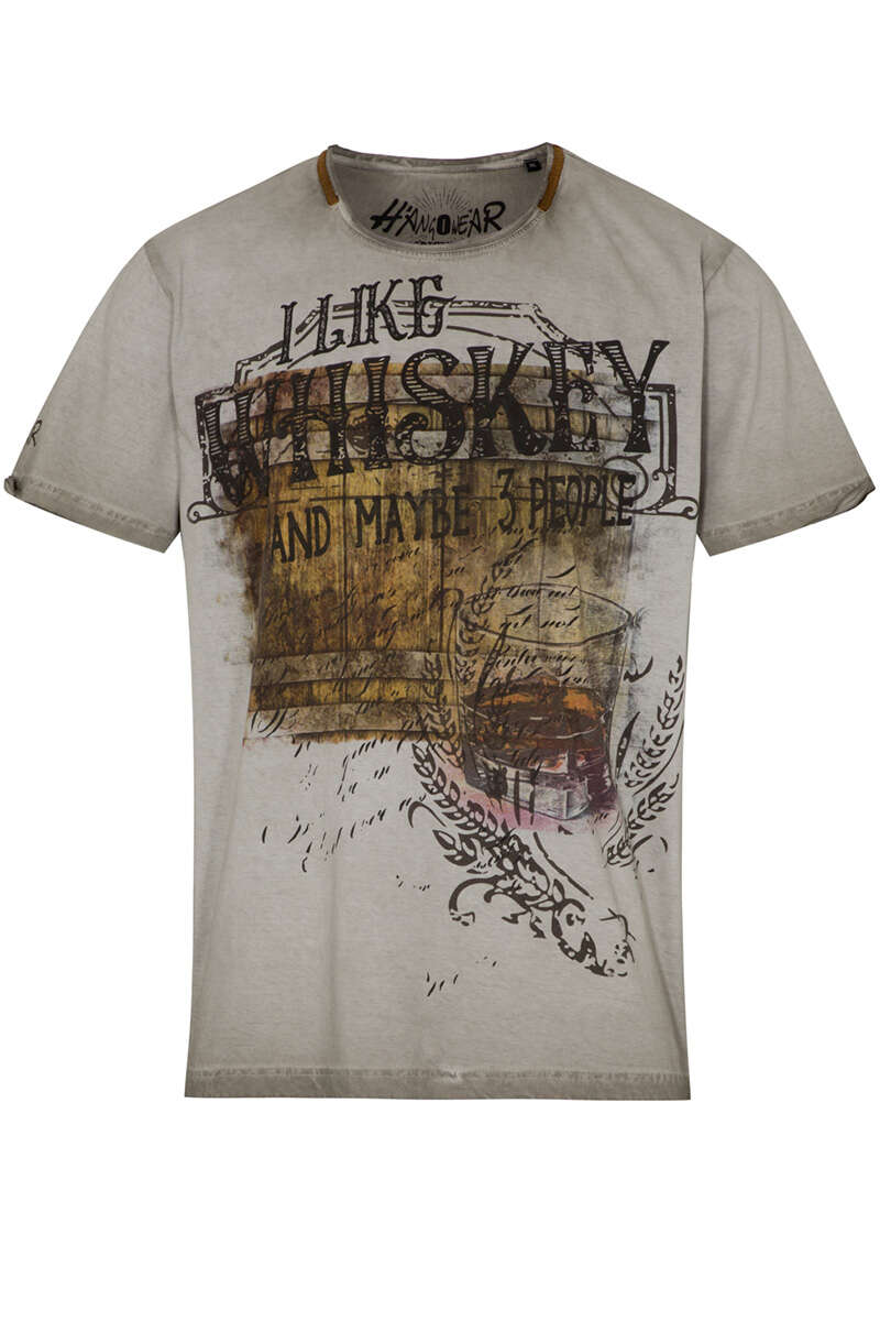 Herren T-Shirt Whiskey beige