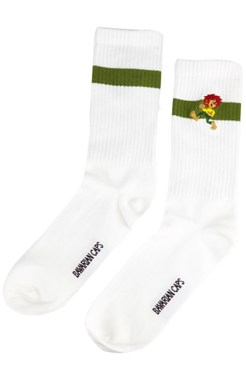 Sportsocken UNISEX 'Pumuckl' wei grn