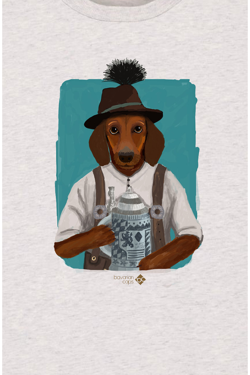 Herren T-Shirt 'Prost Waldi' trkis Bild 2