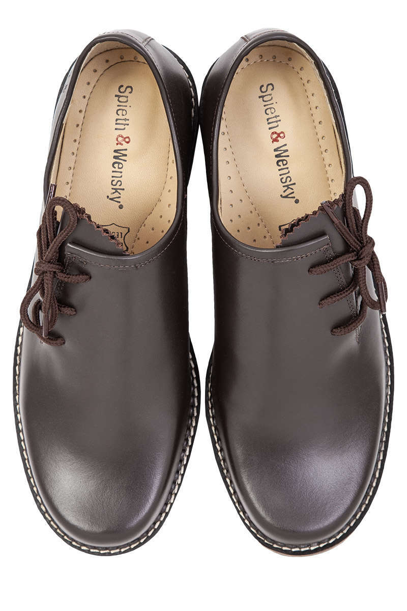 Herren Trachten Haferl-Schuh Glattleder braun Bild 2