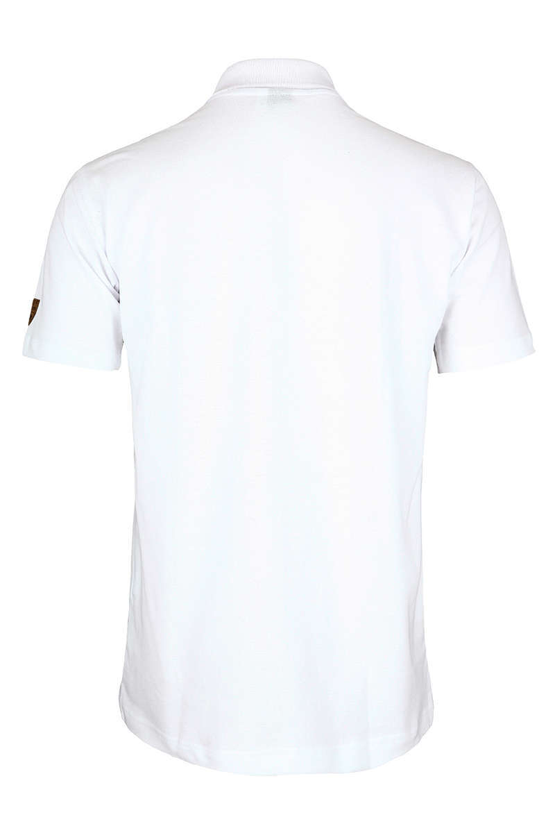 Herren-Trachten-Poloshirt weiß Bild 2