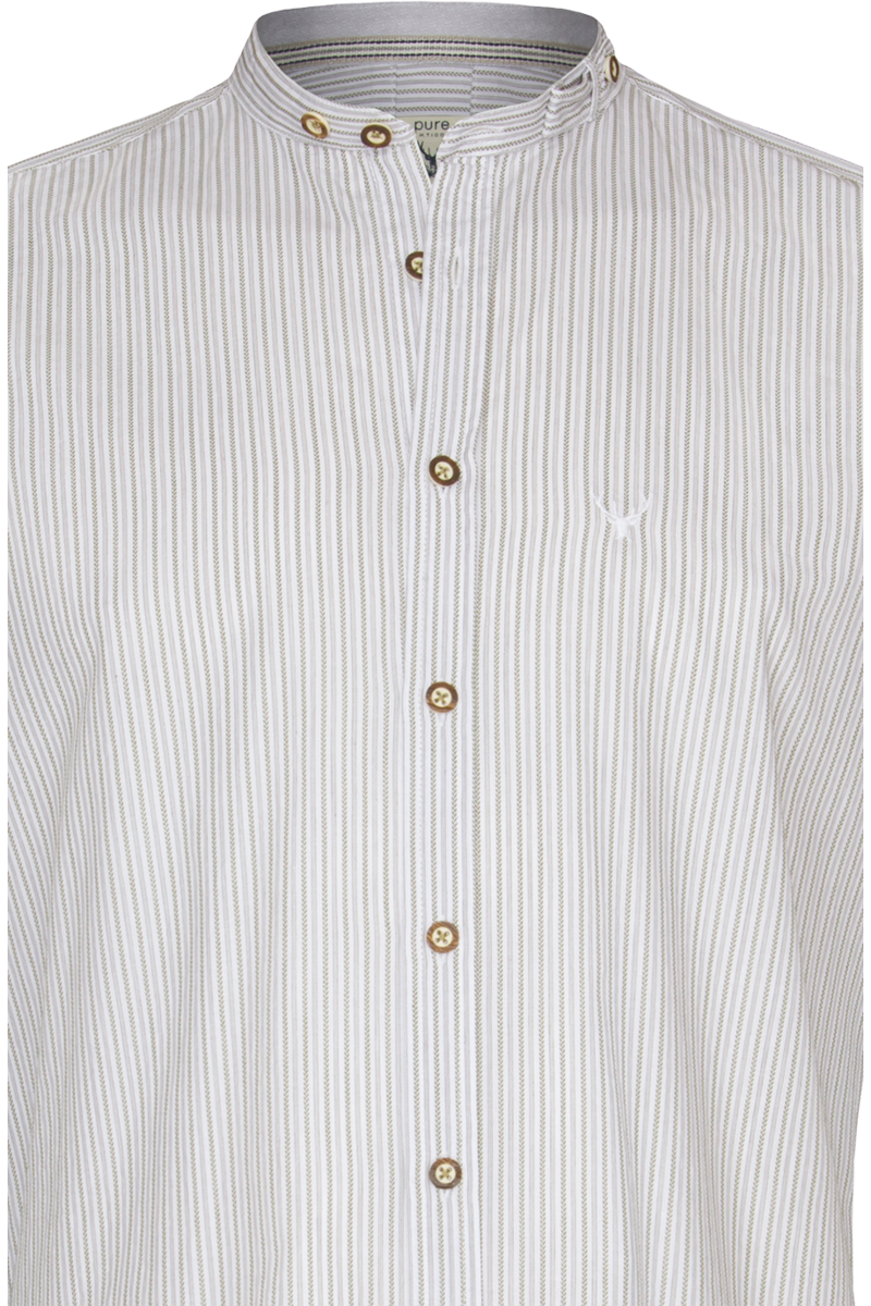 Herren Trachtenhemd Modern-Fit Streifen grn Bild 2