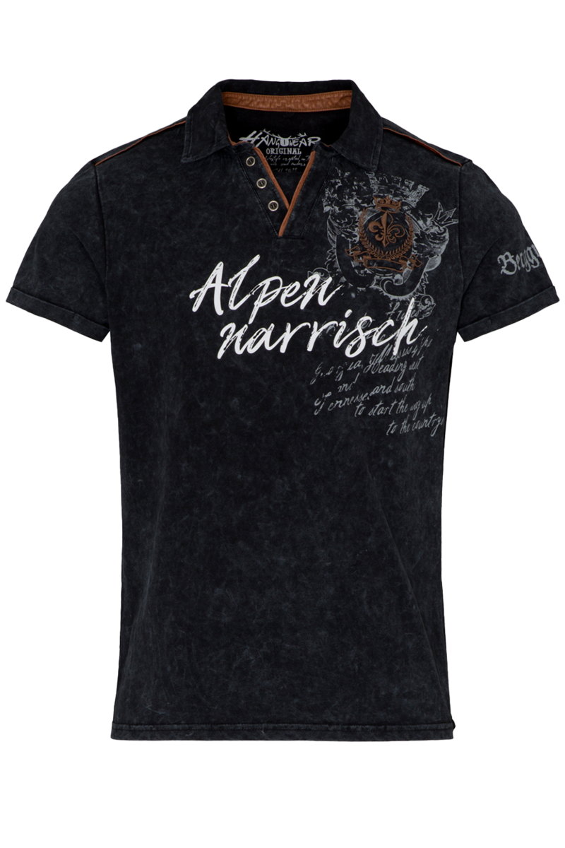 Herren T-Shirt 'Berggwand' dunkelblau