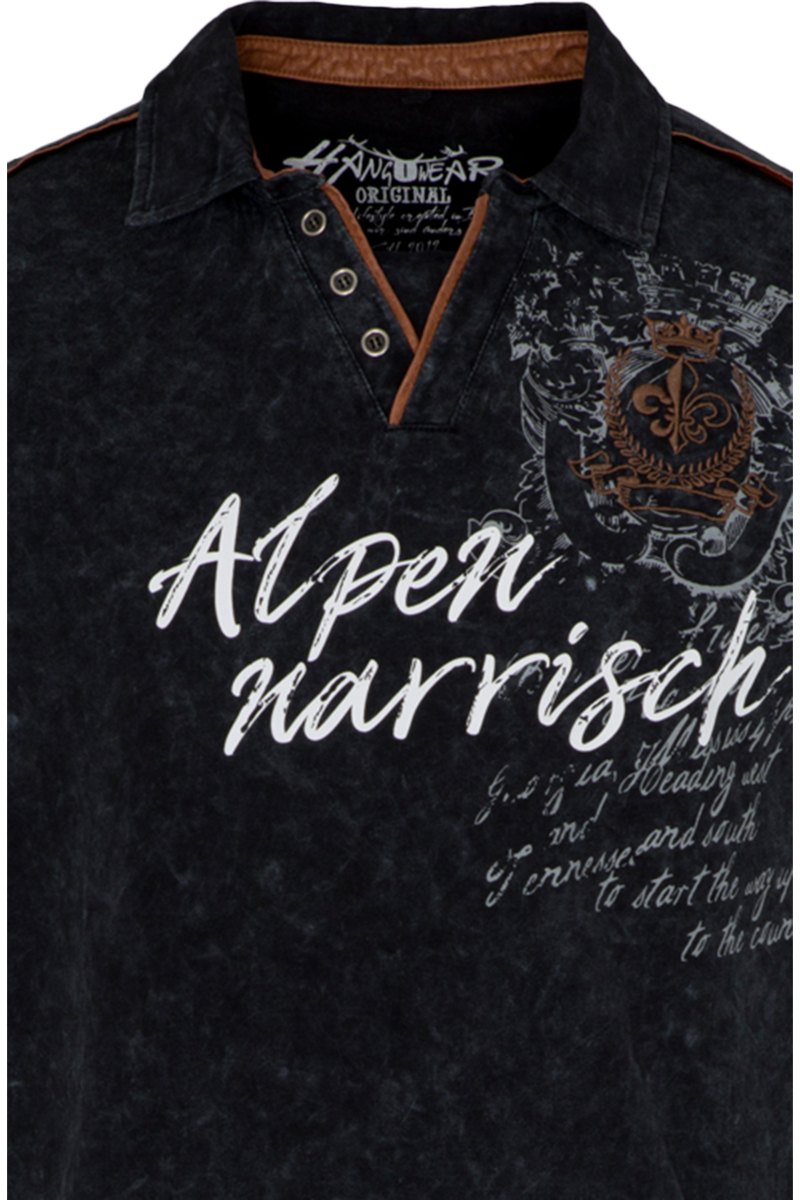 Herren T-Shirt 'Berggwand' dunkelblau Bild 2