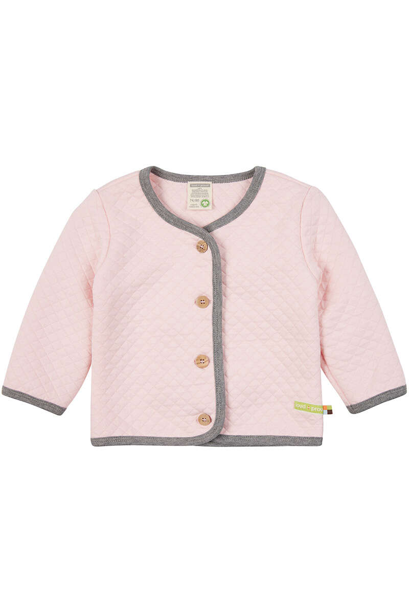 Jacke Rautenmuster Baby und Kleinkind rosa