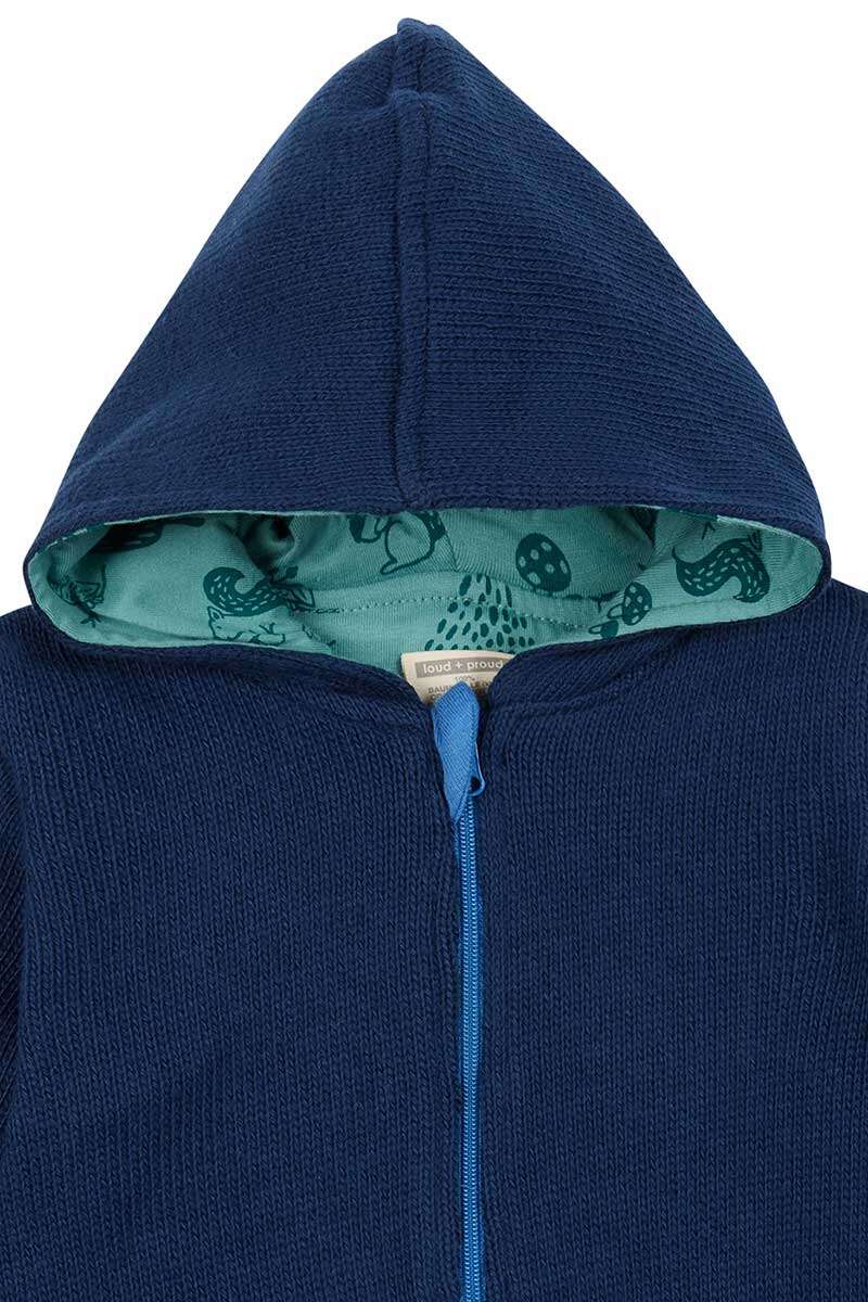 Wendejacke mit Kapuze Waldtiere Baby und Kleinkind marineblau grn Bild 2