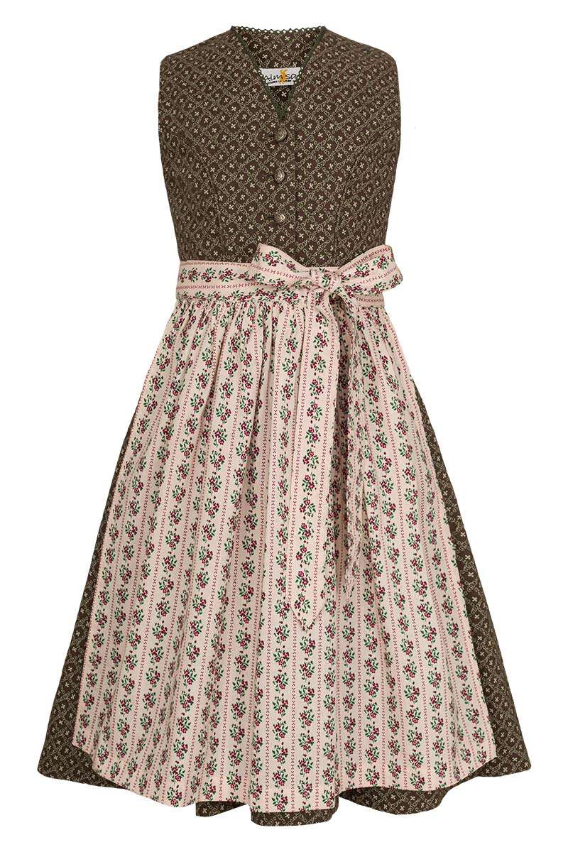 Kinder Baumwolldirndl grn