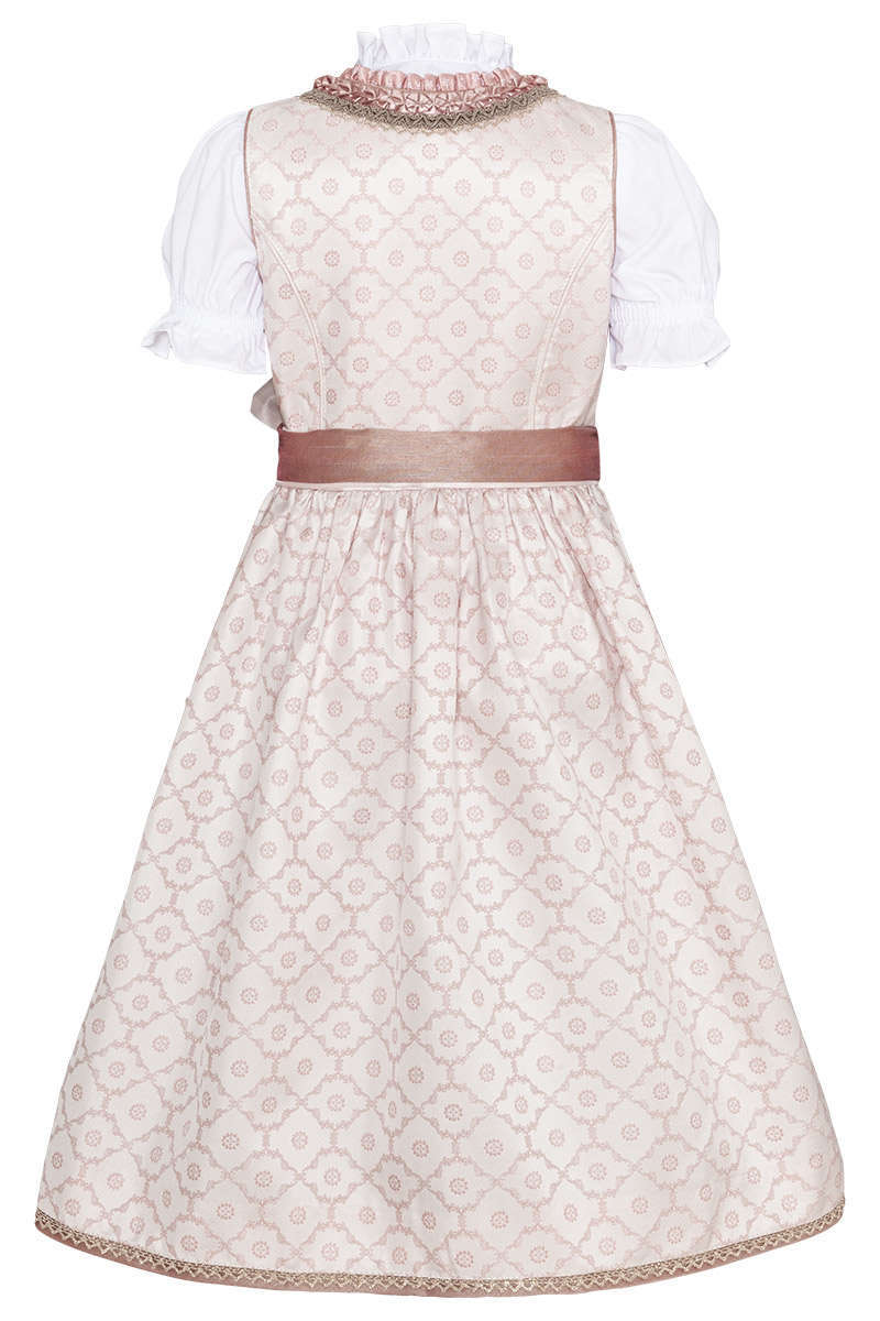 Festliches Mdchen Dirndl mit Bluse altrosa Bild 2