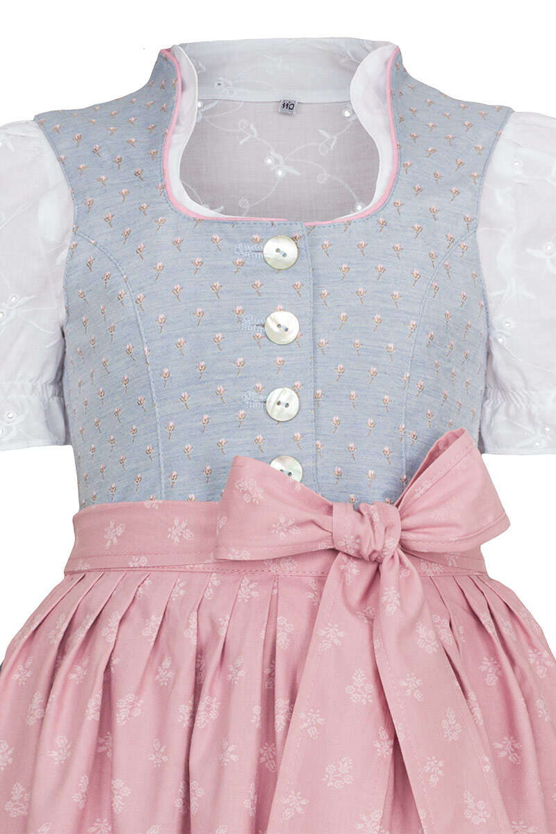 Kinder Dirndl marine rosa Bild 2