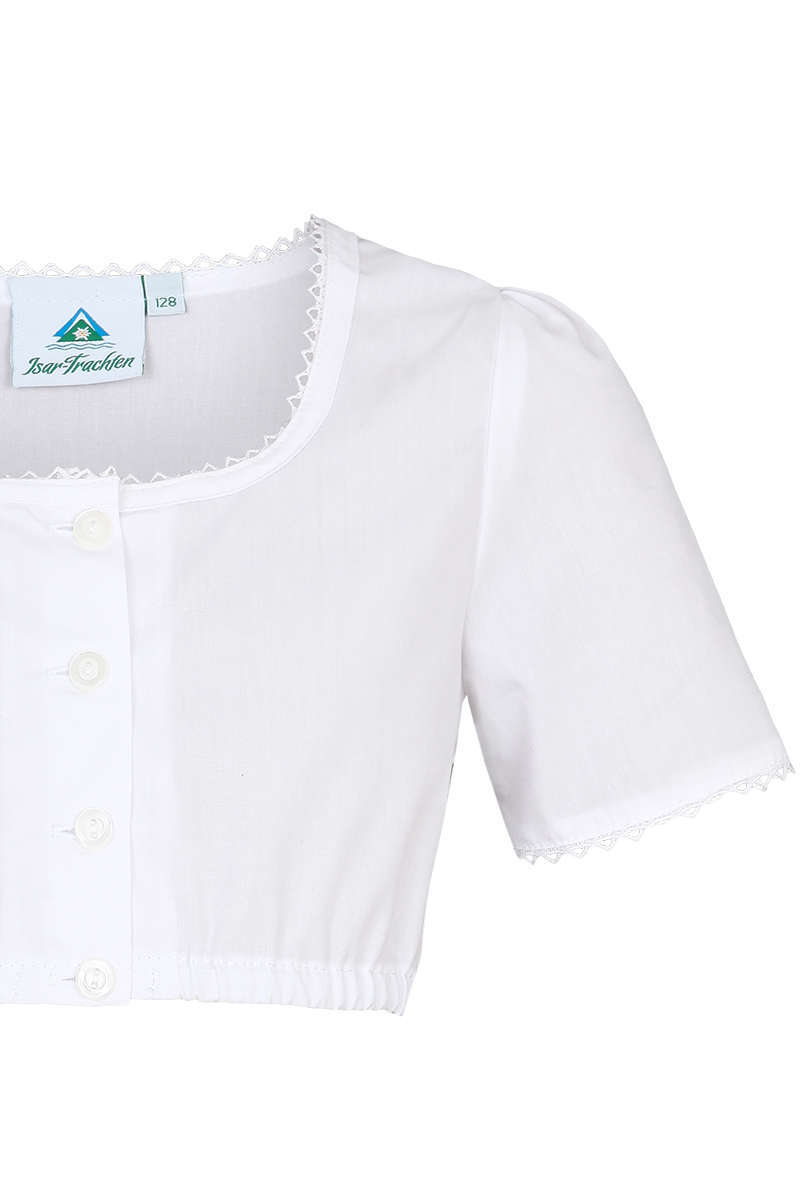 Mdchen Dirndlbluse wei Bild 2