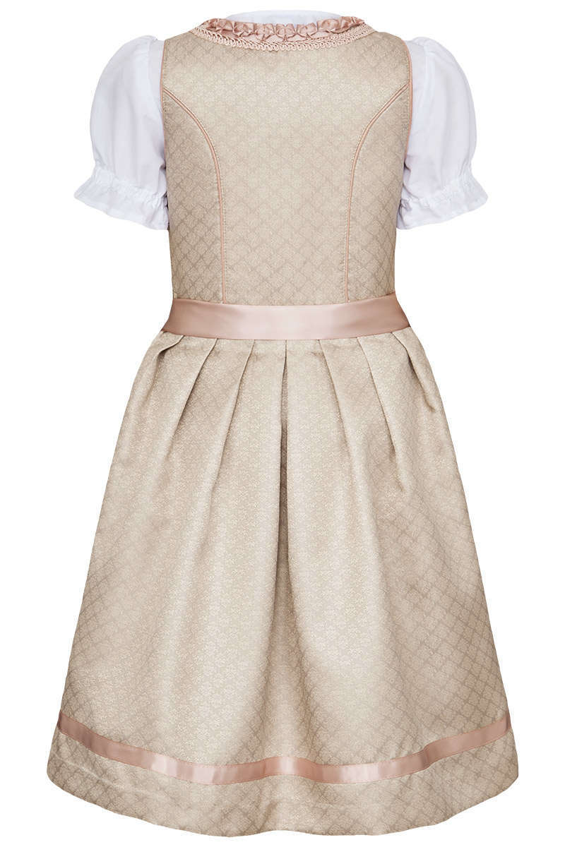 Mdchen und Teenie Dirndl mit Bluse Champangner Rosa Bild 2