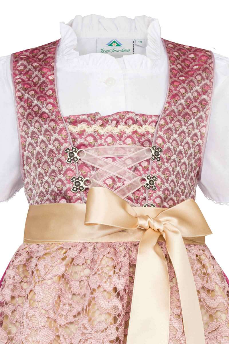 Baby Kinder Teenie Dirndl mit Bluse beere Bild 2