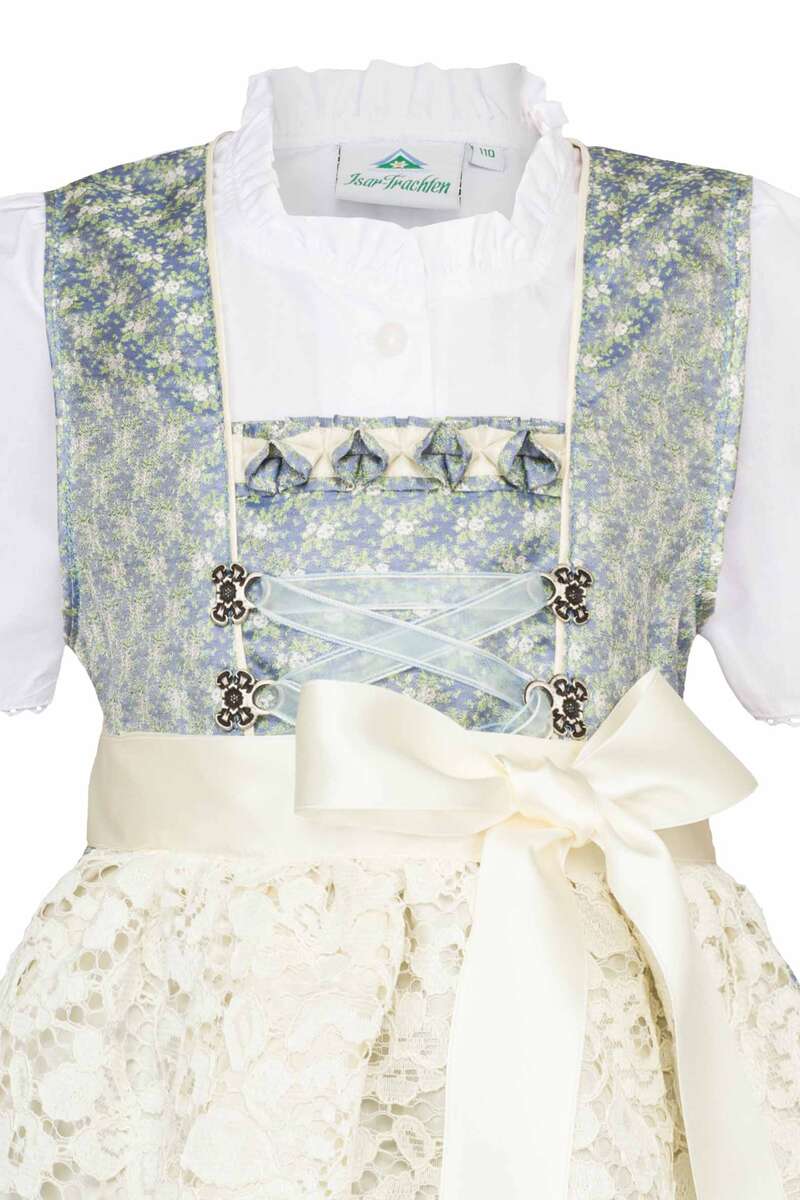 Mdchendirndl mit Bluse blau Bild 2