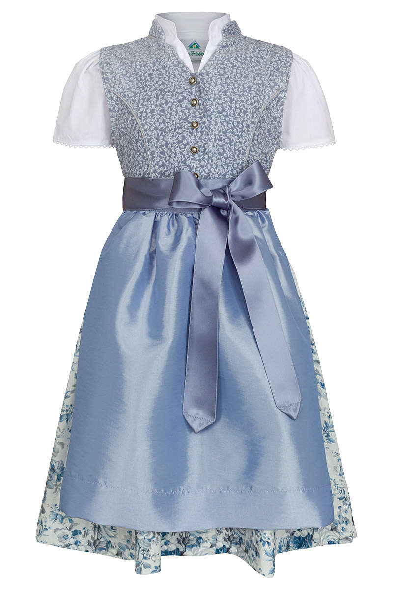 Mdchen Babycord-Dirndl hellblau