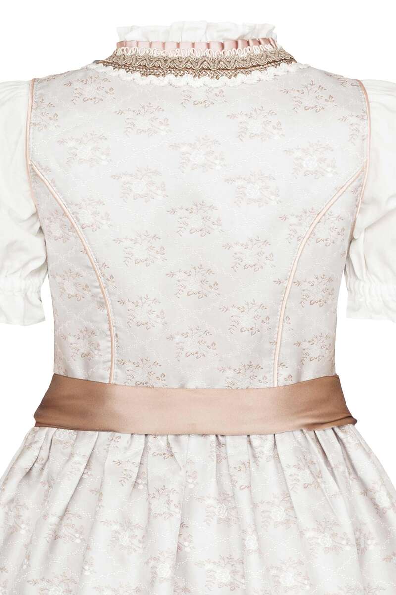 Kinder Dirndl mit Bluse hellgrau Bild 2