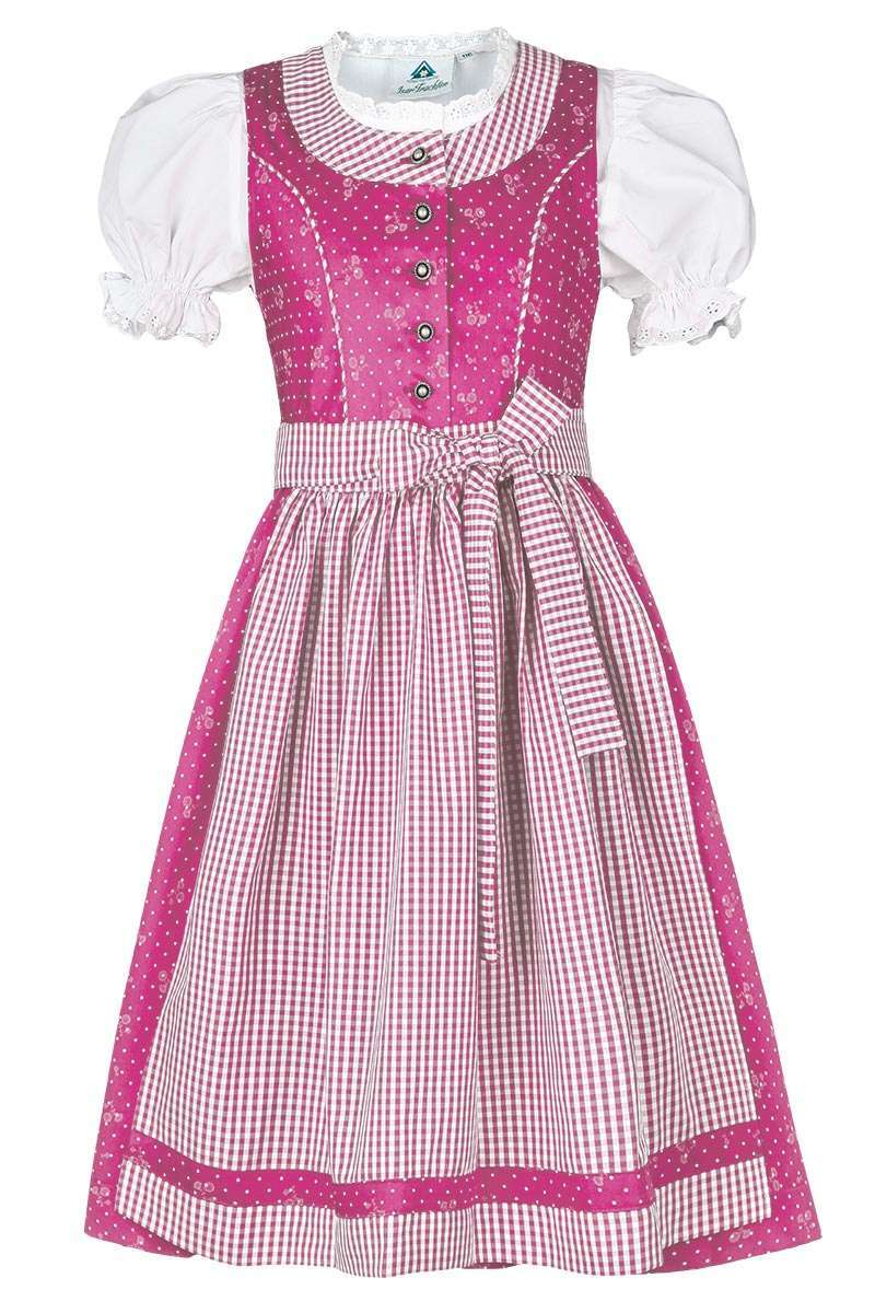 Kinderdirndl mit Bluse pink