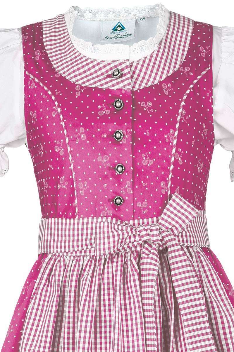 Kinderdirndl mit Bluse pink Bild 2