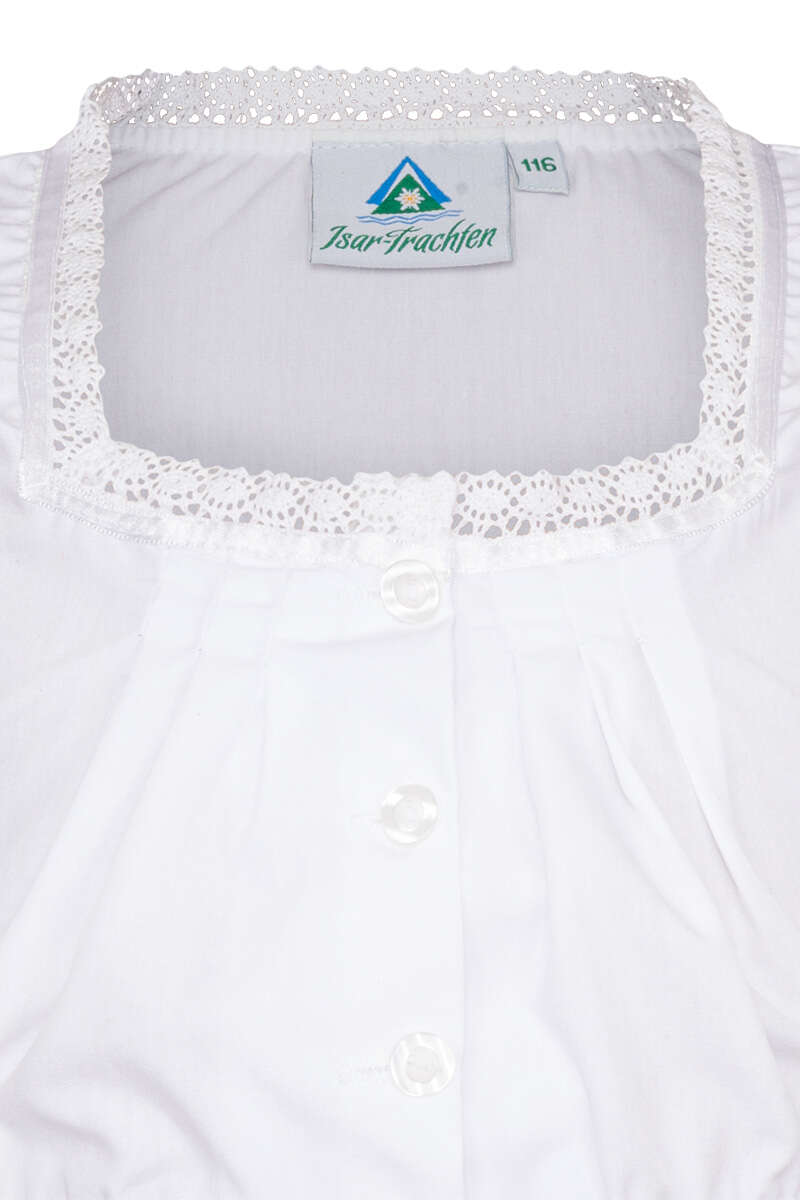 Mdchen Dirndlbluse wei Bild 2