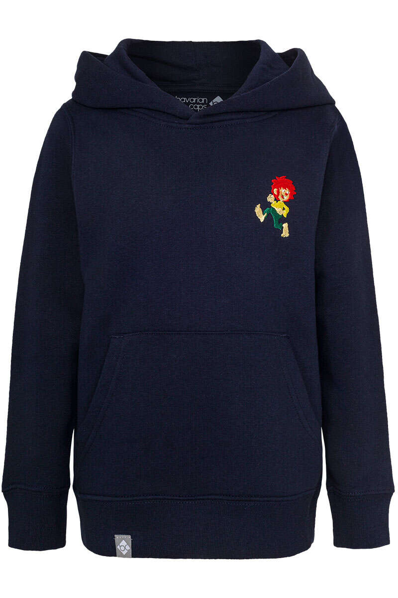 Kinder-Kapuzen-Hoodie 'Grantig by Nature' mit Pumuckl marineblau