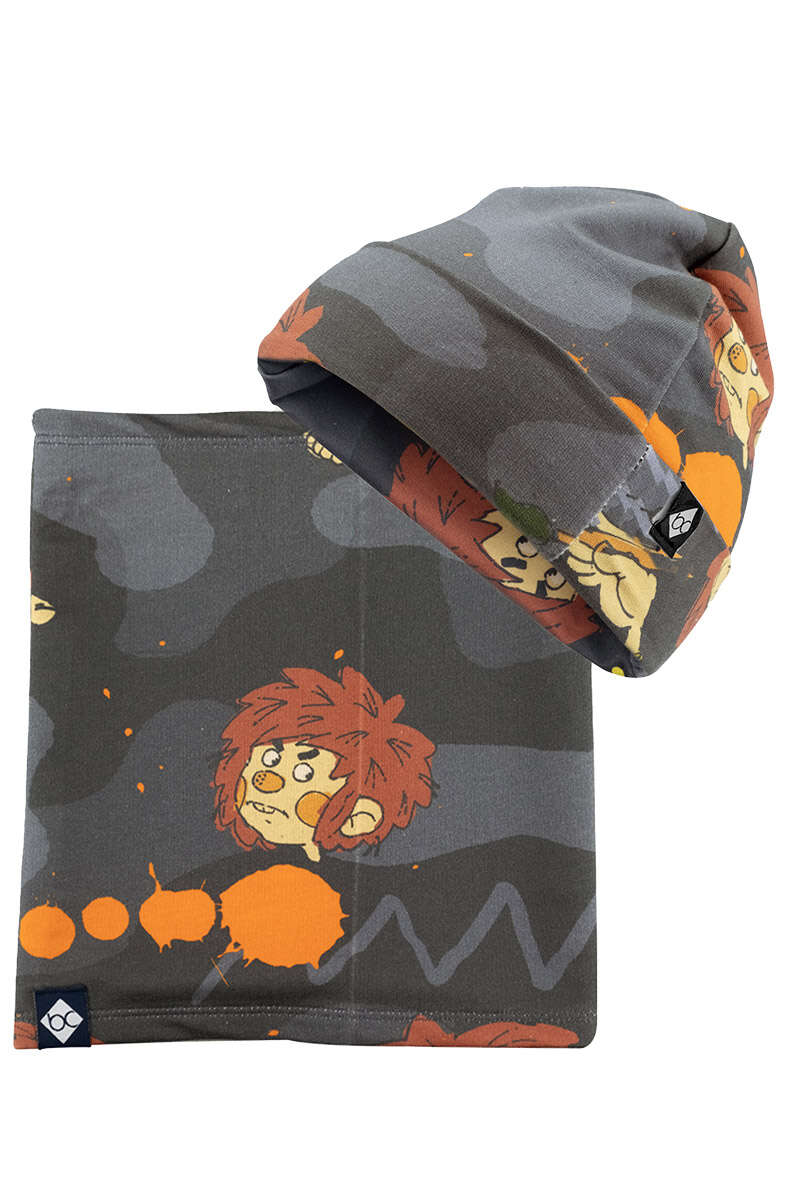 Kinder Set Mtze und Schal Pumuckl