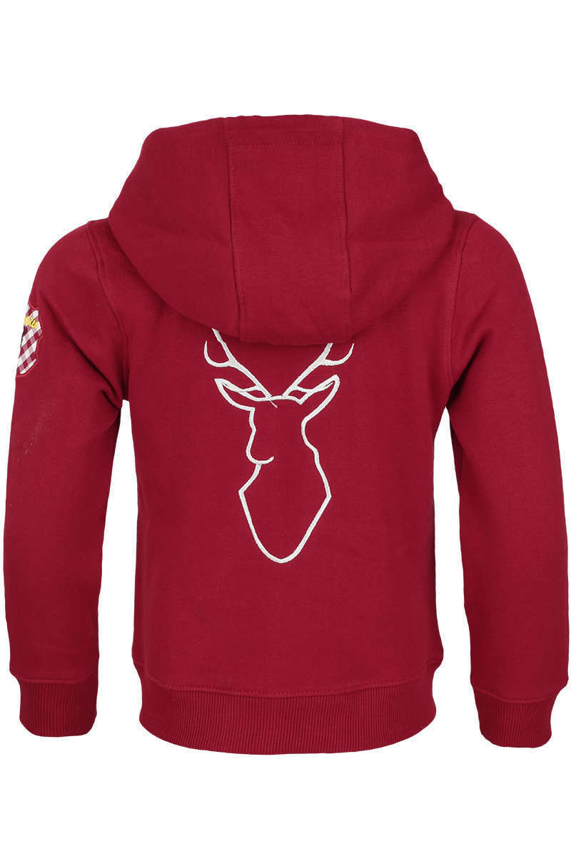 Kinder Trachten Sweatjacke rot Bild 2
