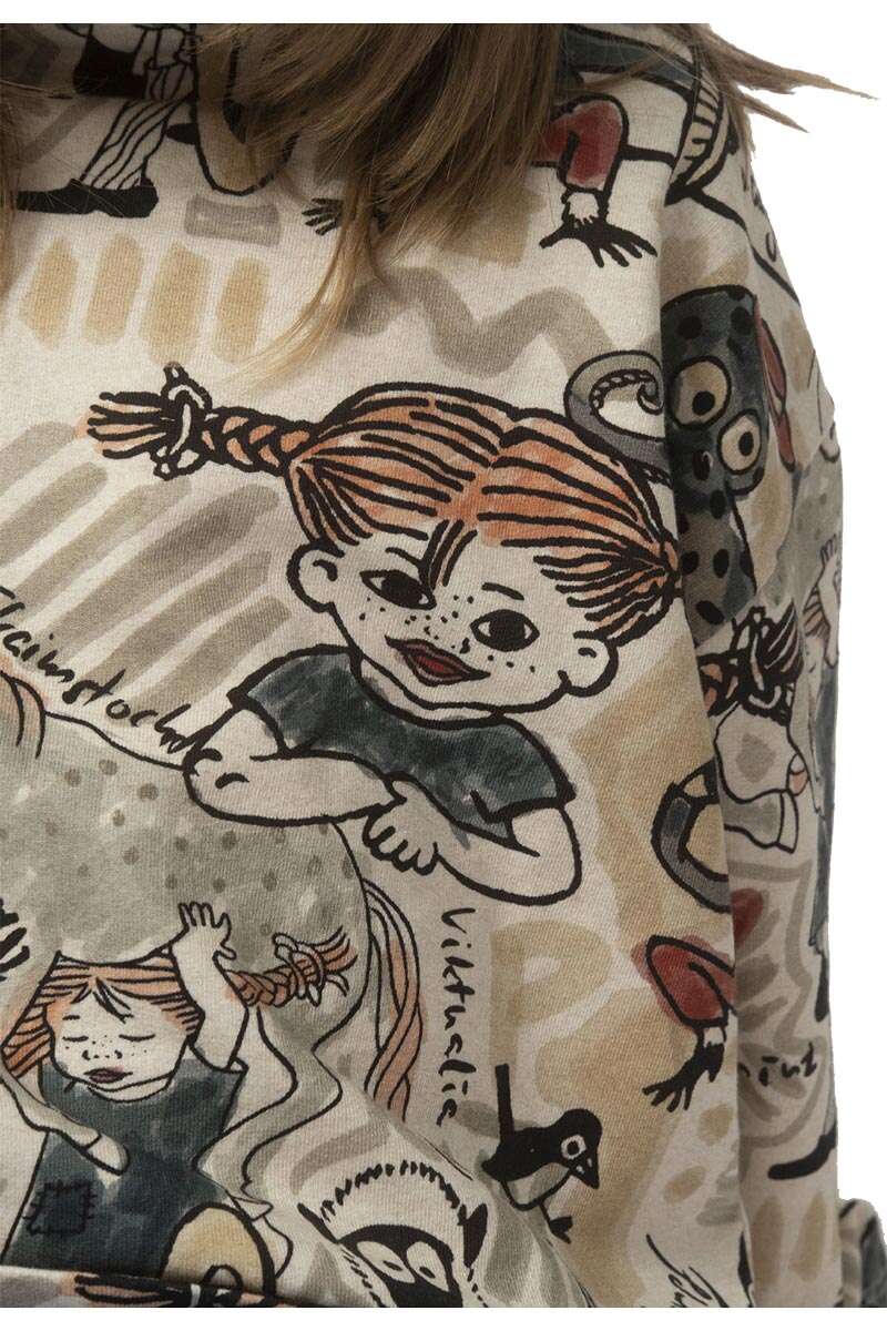 Kinder Sweater 'Pippi Langstrumpf' beige Bild 2