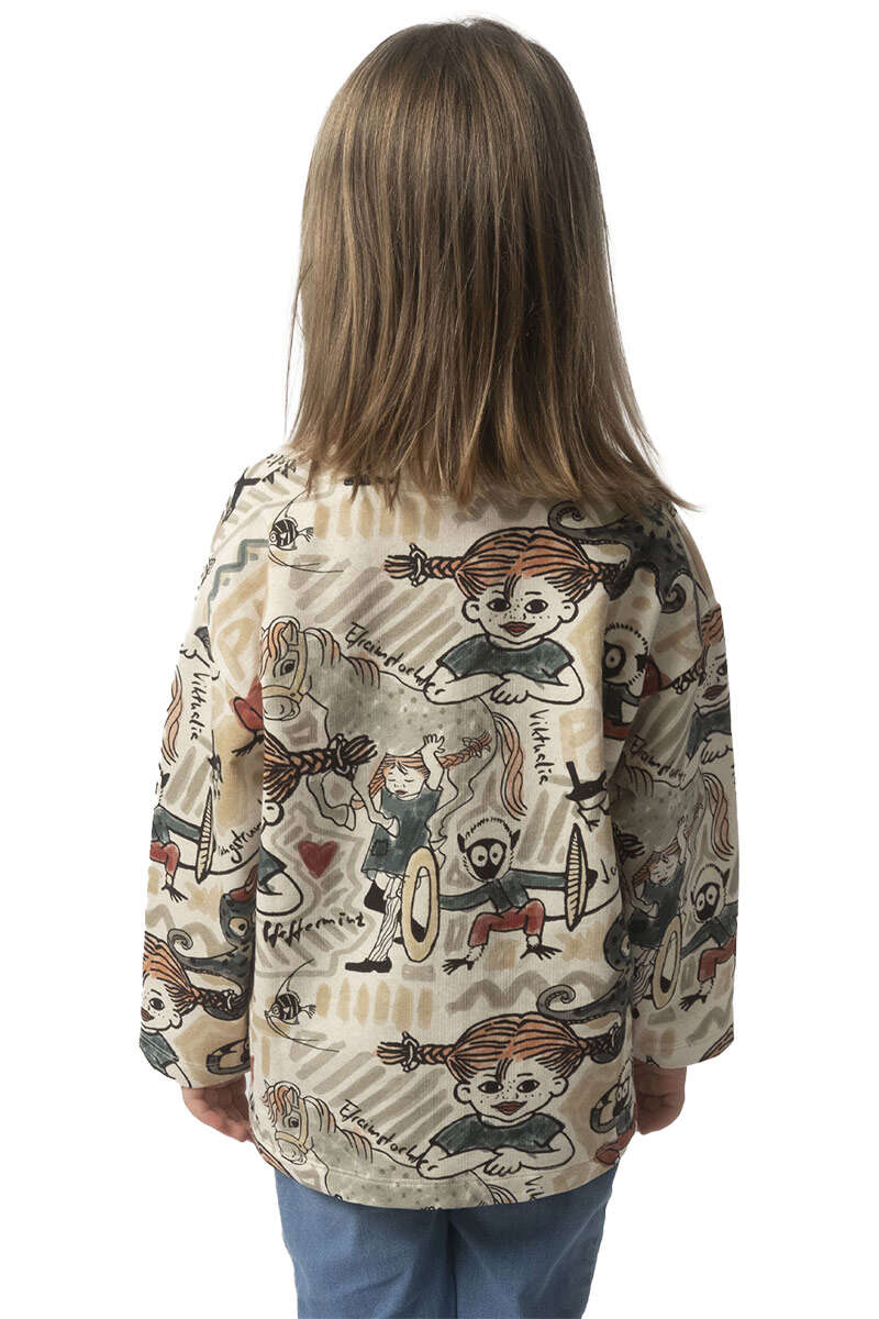 Kinder Sweater 'Pippi Langstrumpf' beige Bild 2