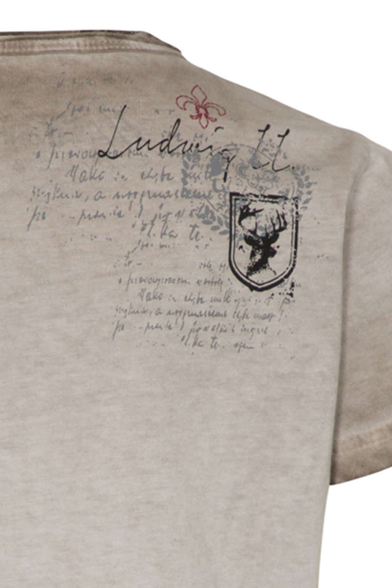 Kinder T-Shirt mit Ludwig II beige Bild 2