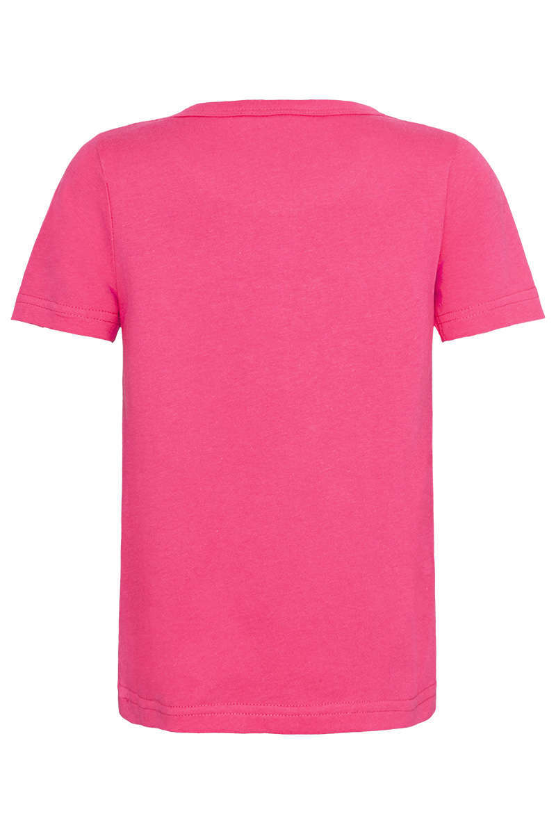 Mädchen T-Shirt Alpen Queen mit Reh pink Bild 2