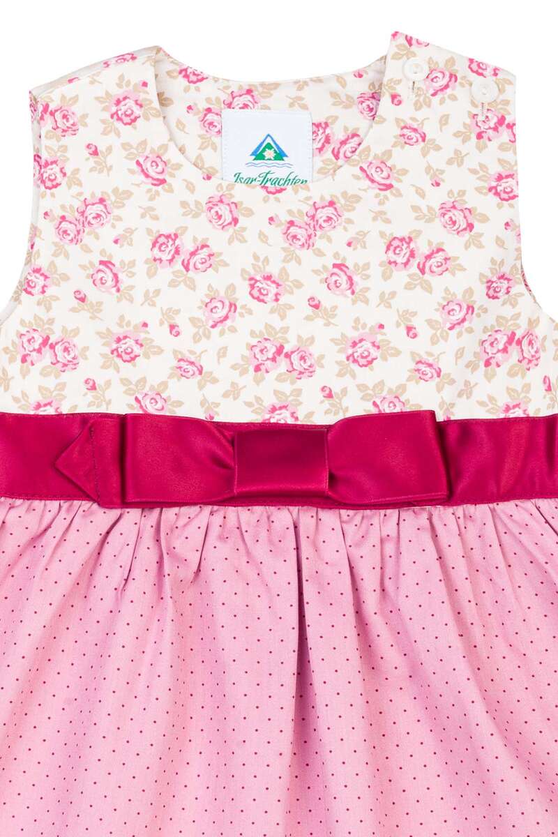 Baby Mdchen Trachtenkleid mit Punkten Rosa Bild 2