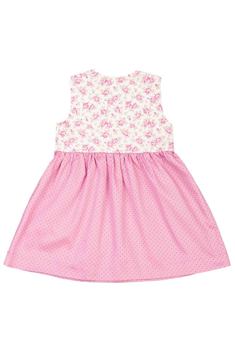 Baby Mdchen Trachtenkleid mit Punkten Rosa Bild 2