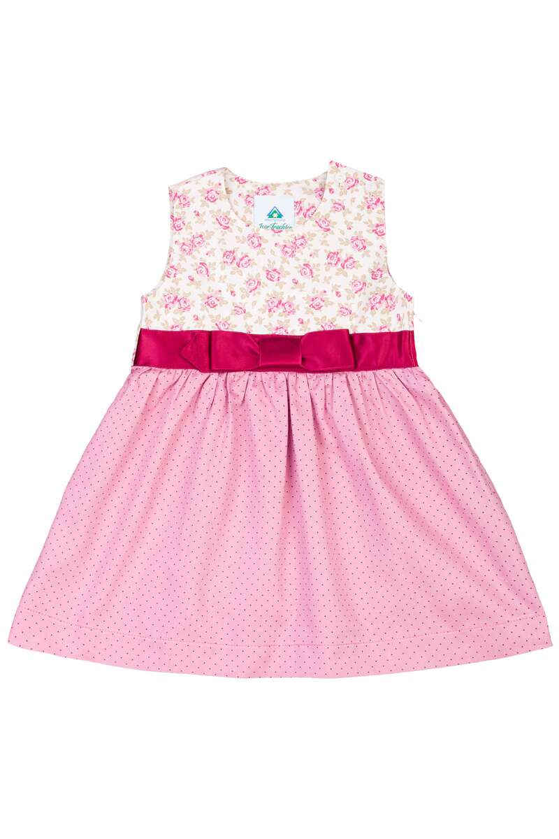 Baby Mdchen Trachtenkleid mit Punkten Rosa