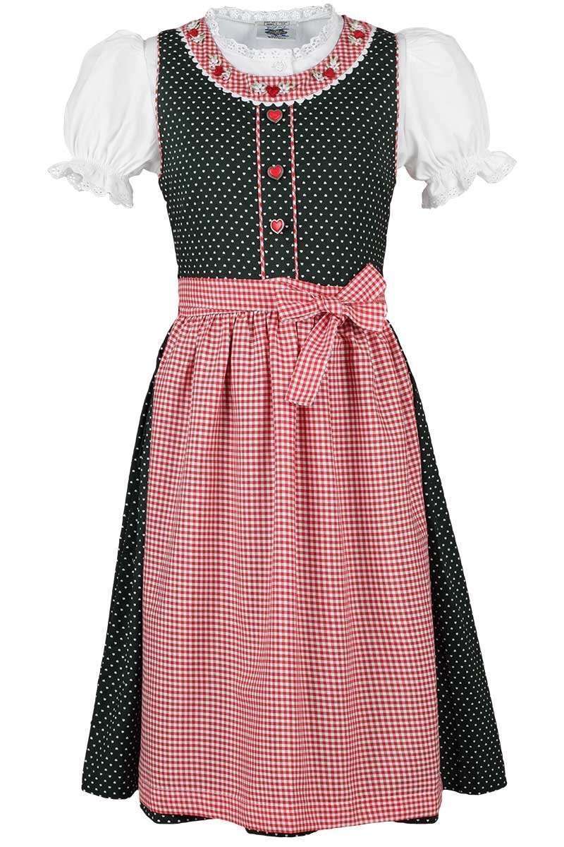 Kinderdirndl grn mit Bluse