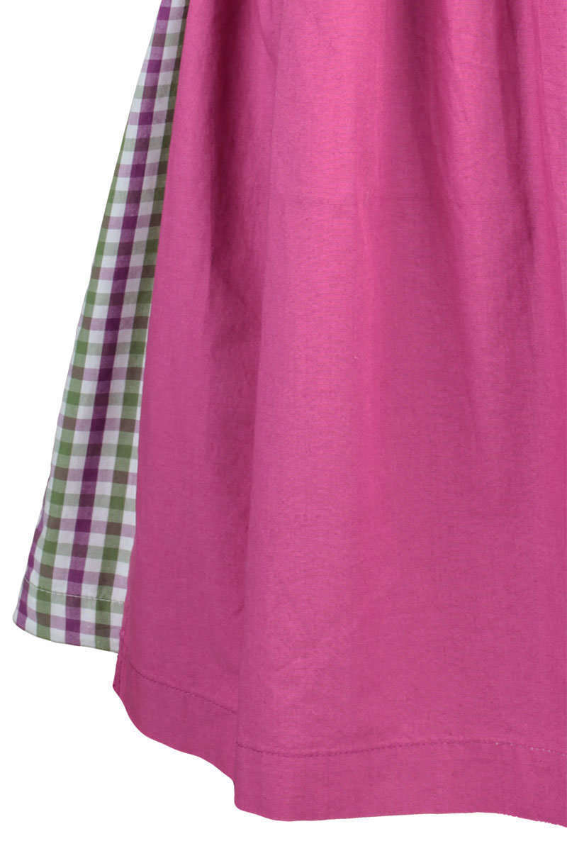 Kinderdirndl mit Bluse grn-wei-pink kariert Bild 2