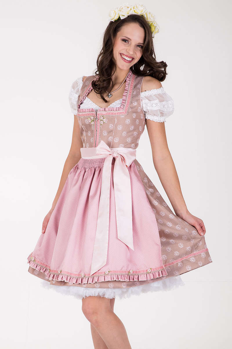 Dirndl mini Vintage rosa Bild 2