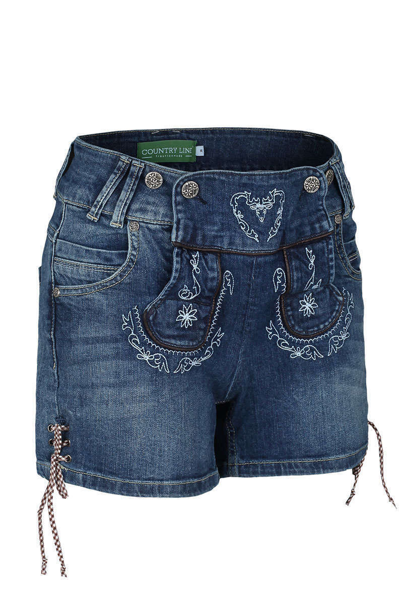 Damen Trachten Jeansshorts