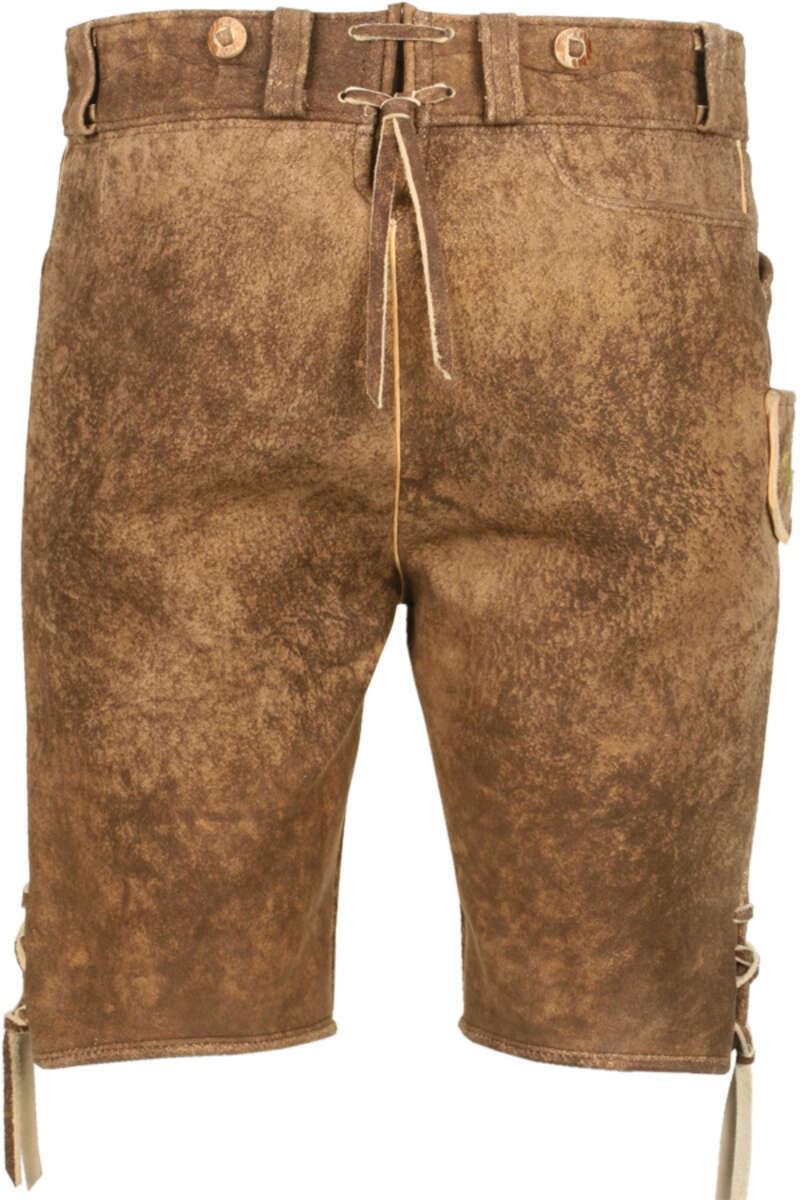 kurze Hirschlederhose smisch braun Bild 2