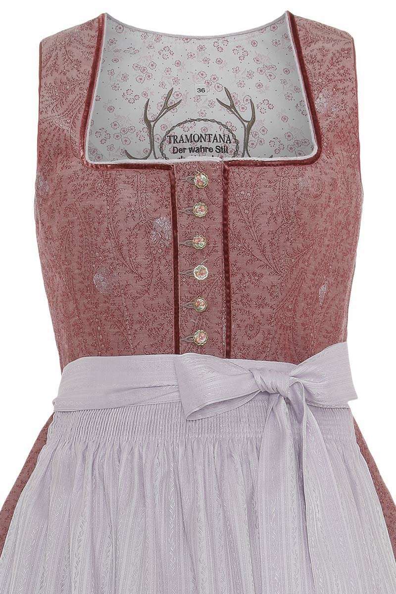 Midi Dirndl altrosa flieder Bild 2