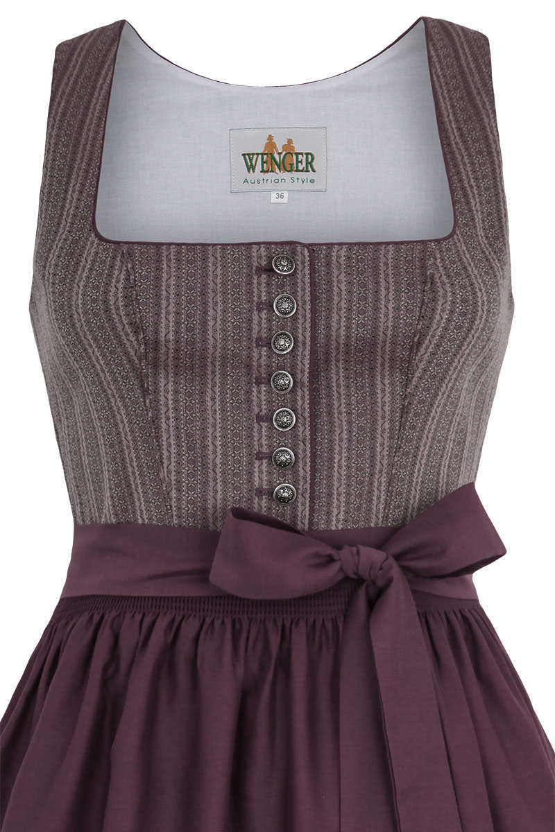 Dirndl midi weinrot Bild 2