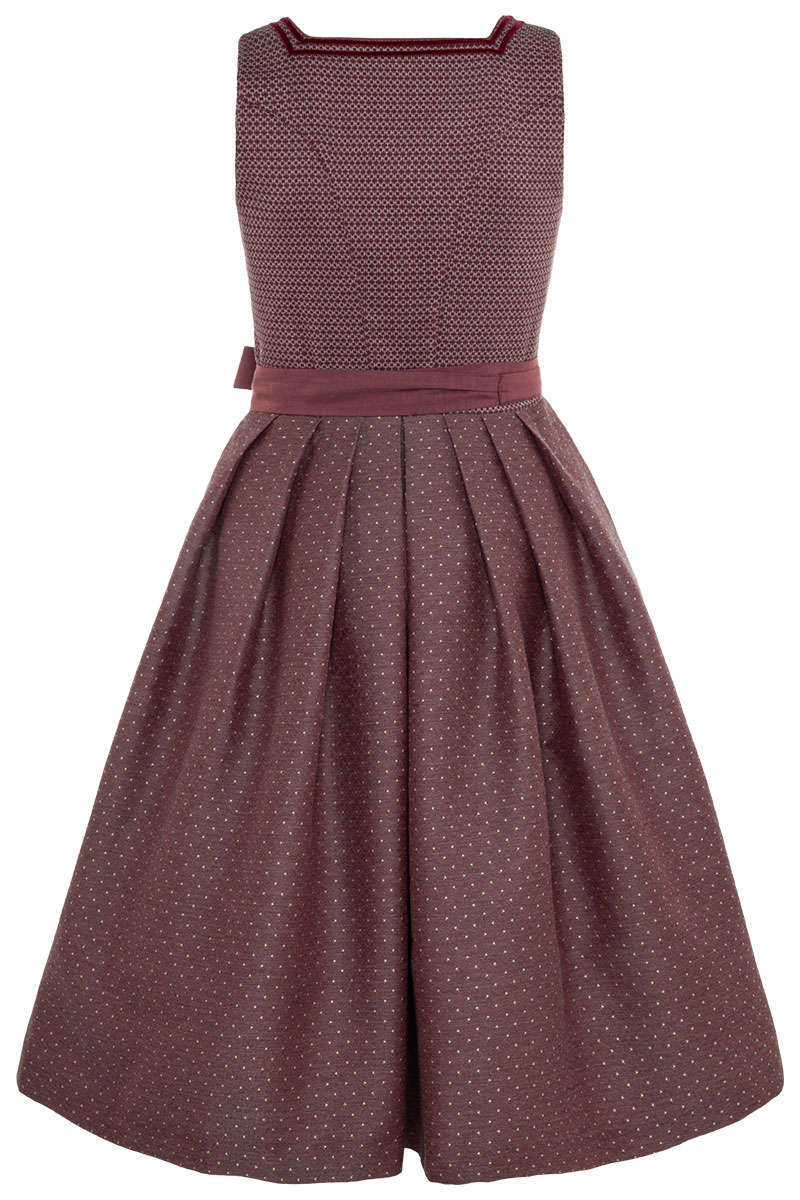 Midi Dirndl weinrot Bild 2
