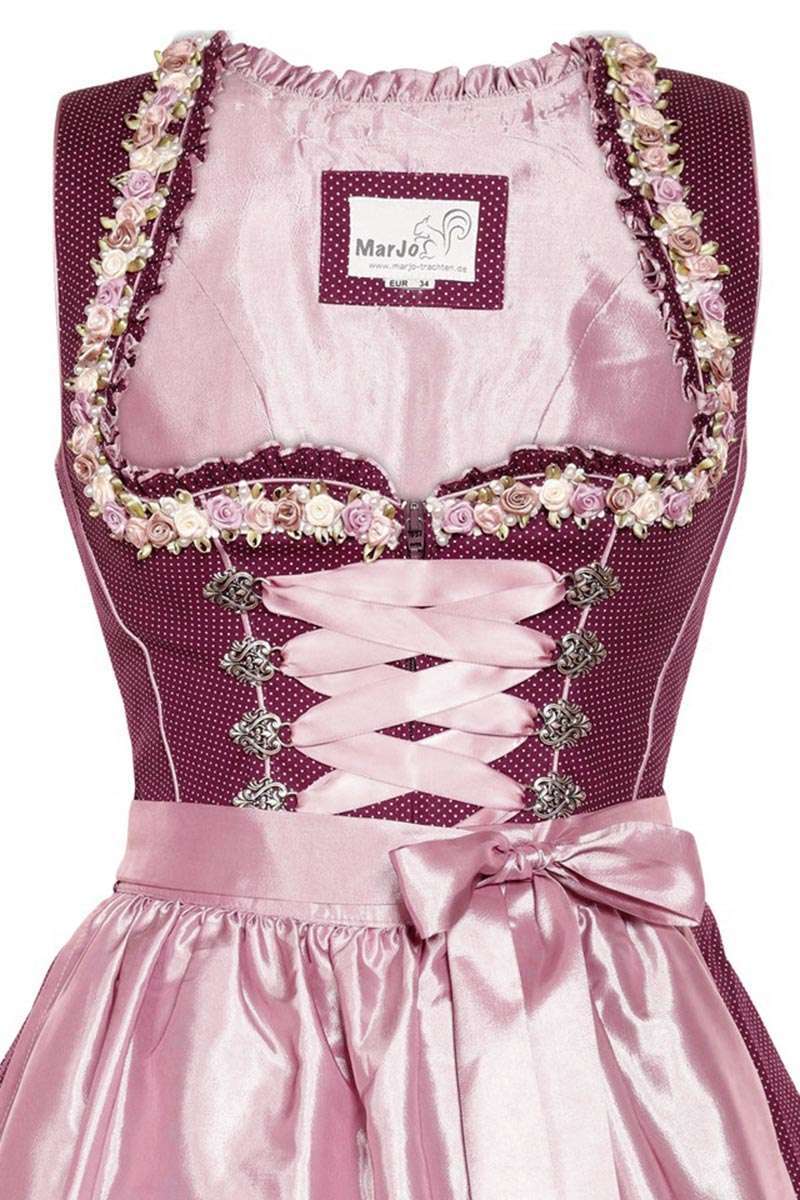 Mini Dirndl beere rosa Bild 2