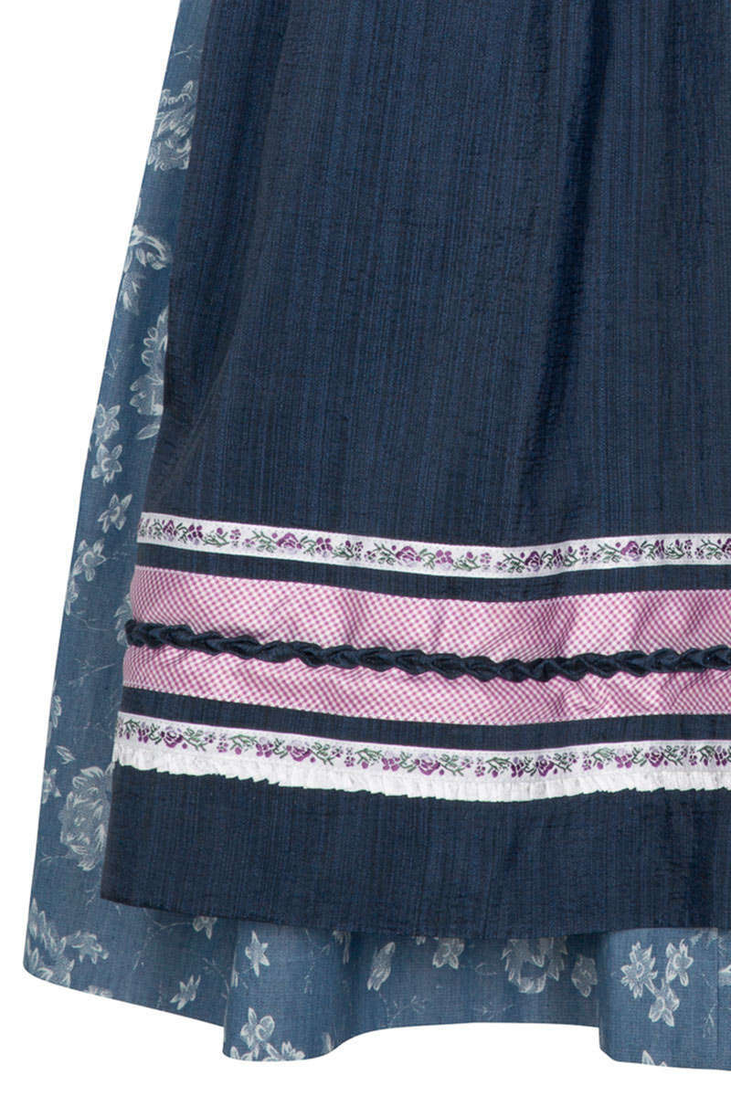 Mini Dirndl mit Blumenprint hellblau Bild 2