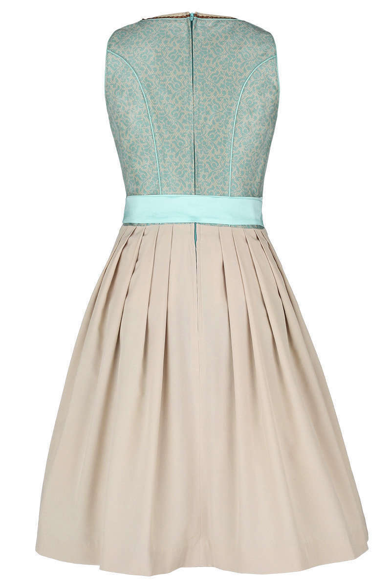 Dirndl mini aqua beige Bild 2