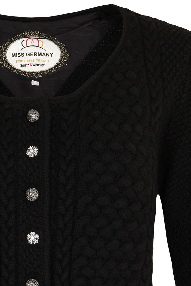 Miss Germany exklusive Trachtenkollektion - Dirndlstrickjacke schwarz Bild 2