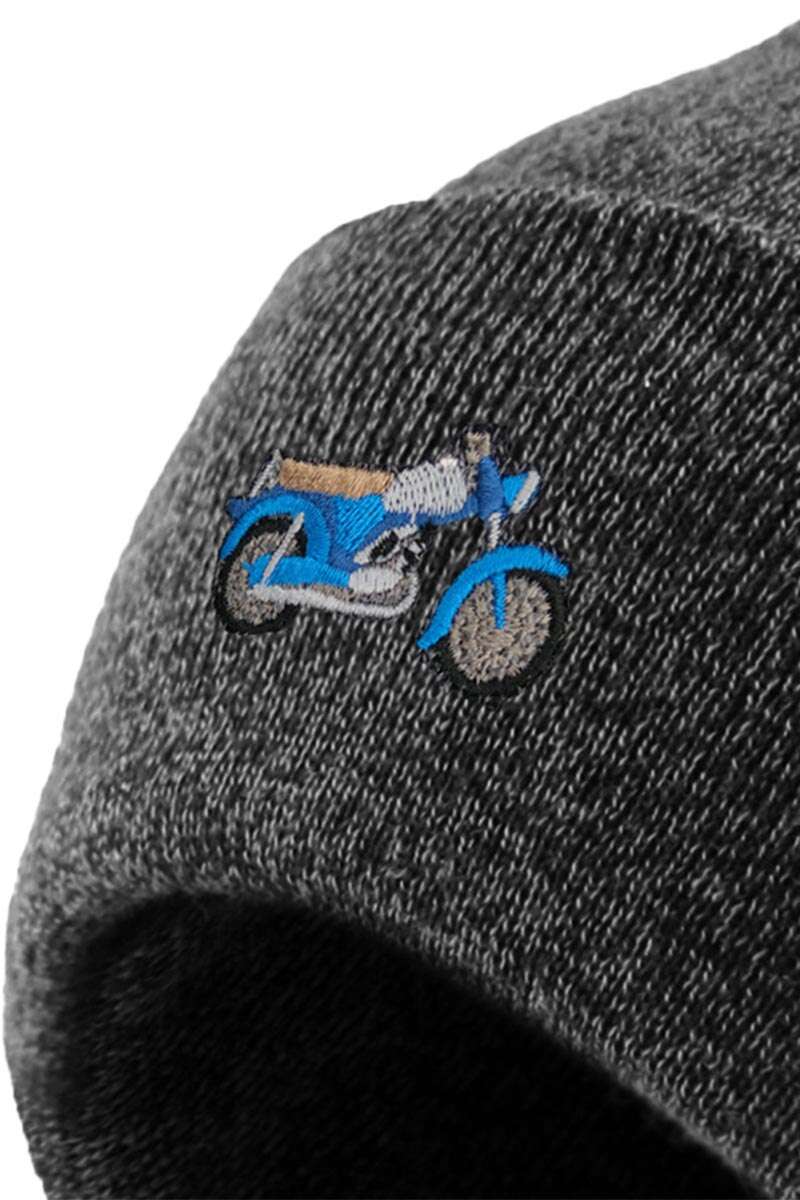 Mütze mit Kult-Moped 'Zündapp'-Stickerei dunkelgrau Bild 2
