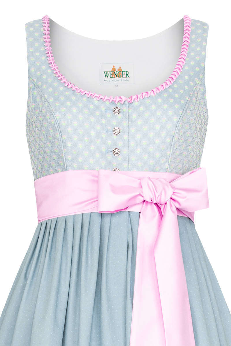 Umstands-Dirndl hellblau Bild 2