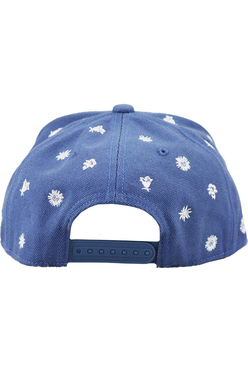 Snapback Cap SILBERDISTEL blau braun Bild 2